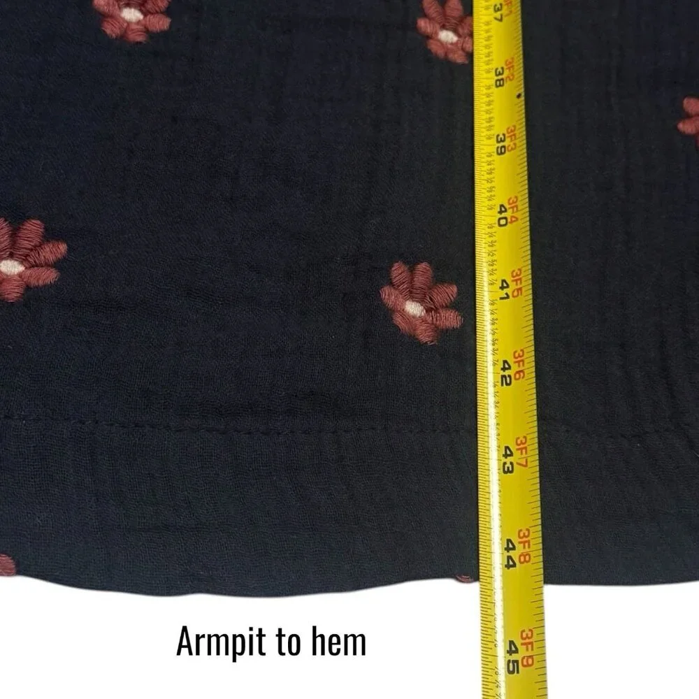 Free People‎ Dahlia Embroidered Maxi Dress Puff Sleeve Cottagecore Milk Maid M - Picture 13 of 13